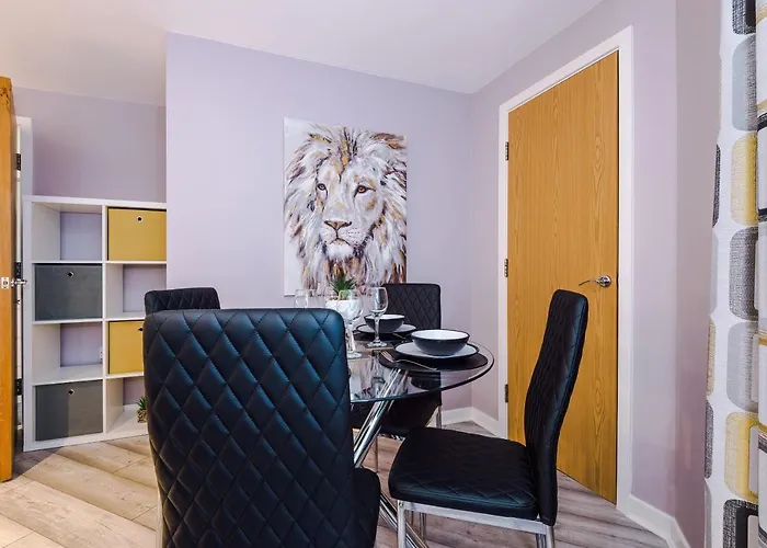 Modern 2 Bedroom 2 Bathroom Apartment Sleeps 4 In Warrington For Work And Leisure With Private Parking By Amazing Spaces Relocations Ltd